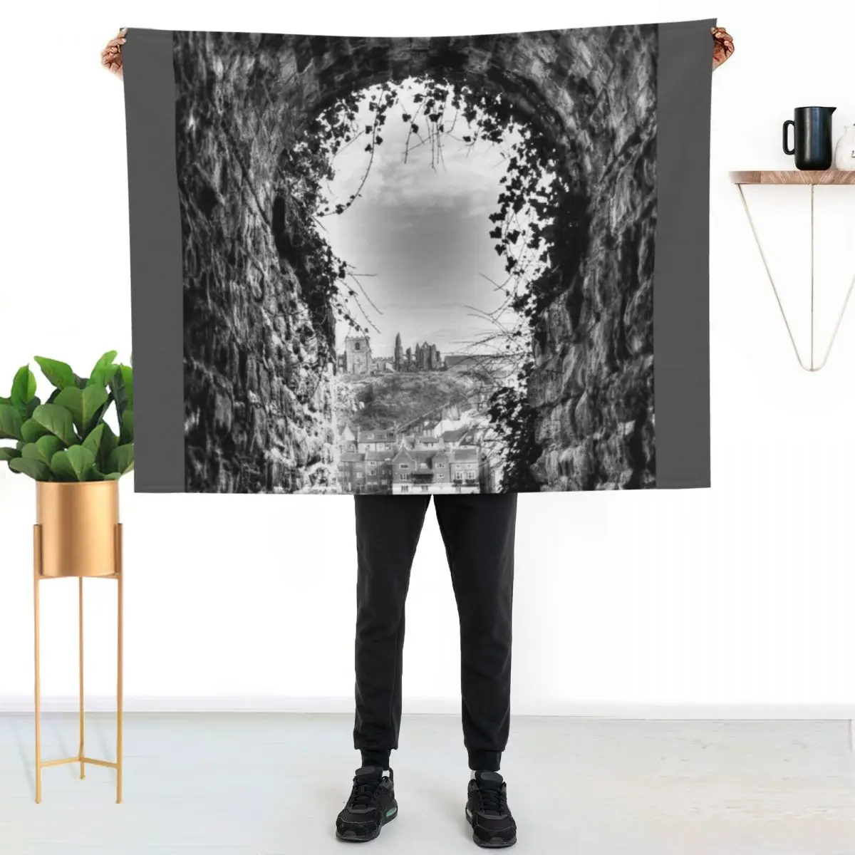 Whitby Abbey Throw Blanket Cute Decoratives Single Cute Plaid blankets ands Baby Blankets