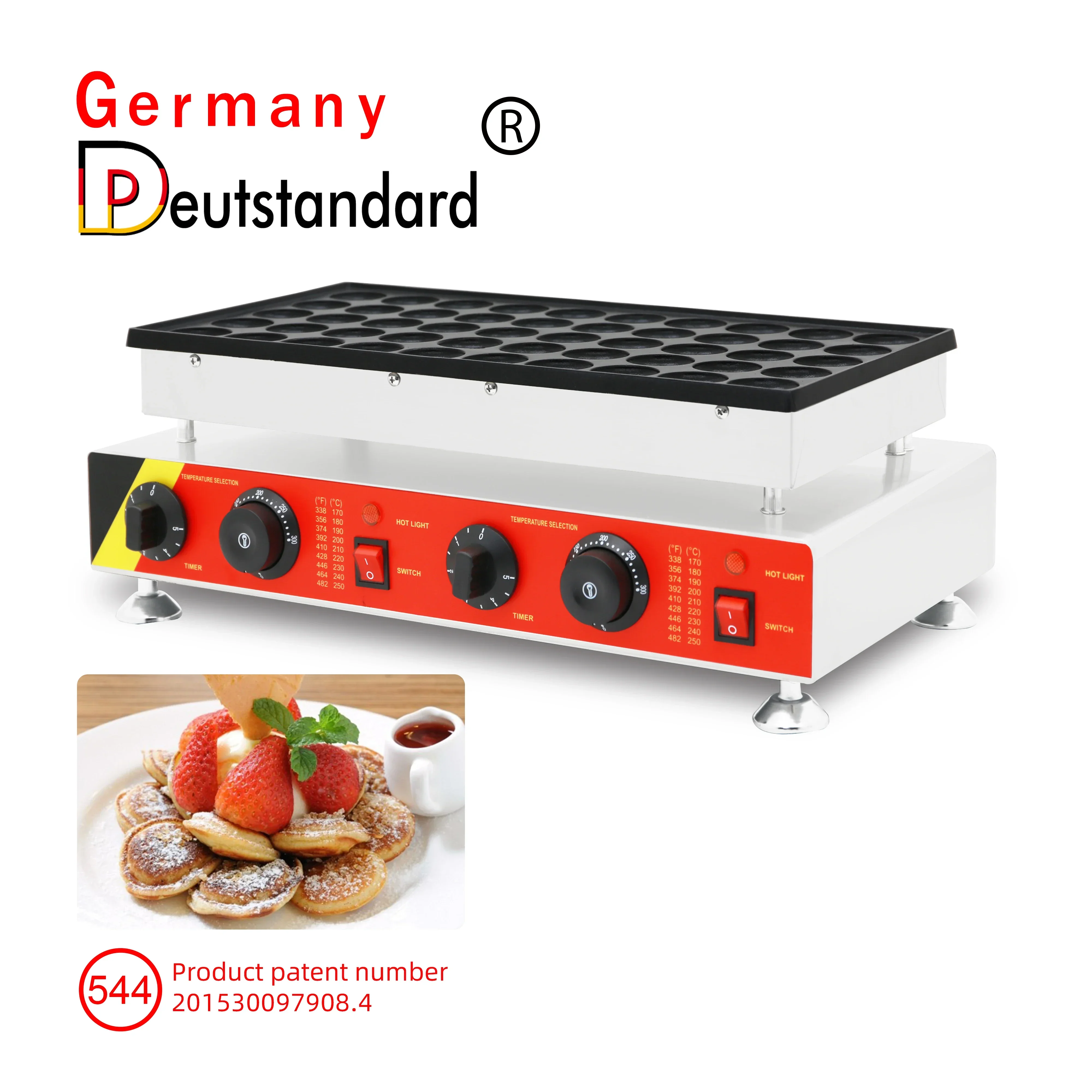 حار بيع آلة الوجبات الخفيفة 50 ثقوب صانع الفطائر الصغيرة