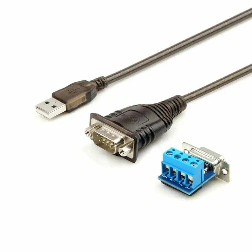 DB9 D-Sub RS232 Serial Connector Cable Terminal Block RS232 to RS485/422 1 M For Industrial Communication
