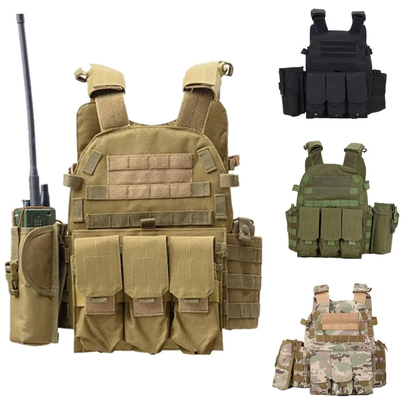 

Tactical Molle Vest Nylon Mag Pouch Gear Body Armor Hunting Plate Carrier Airsoft Accessories Military Combat Army Wargame Vest