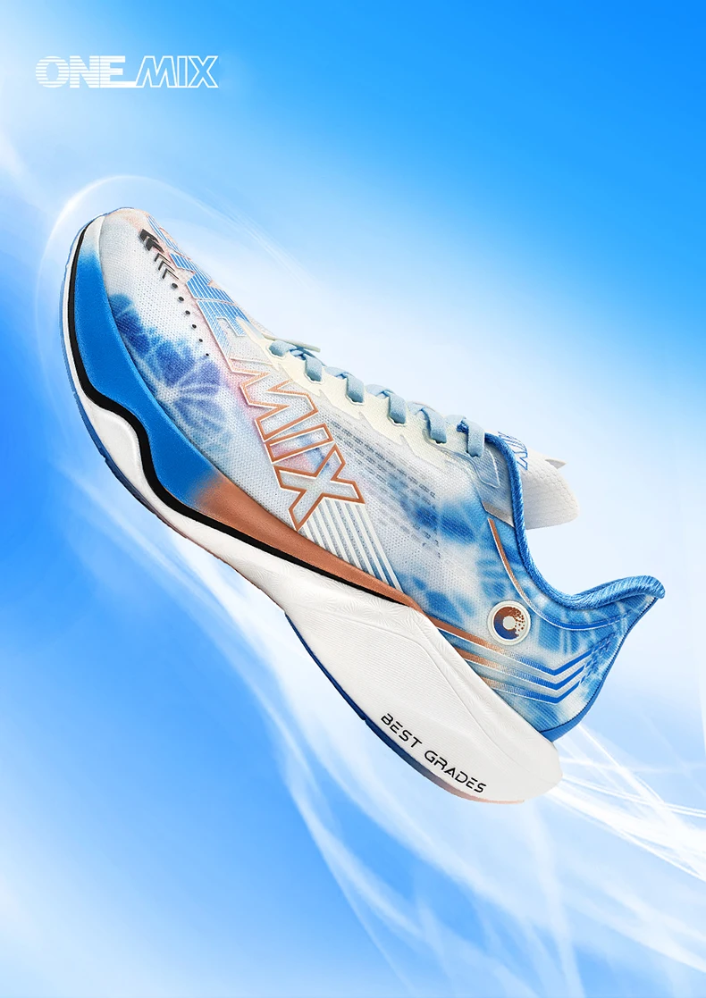 ONEMIX Nylon Carbon Plate Renn- und Trainingsschuhe für Herren mit vollständiger Stoßdämpfung, Sport-Carbon-Platte Laufschuhe – Detail 2