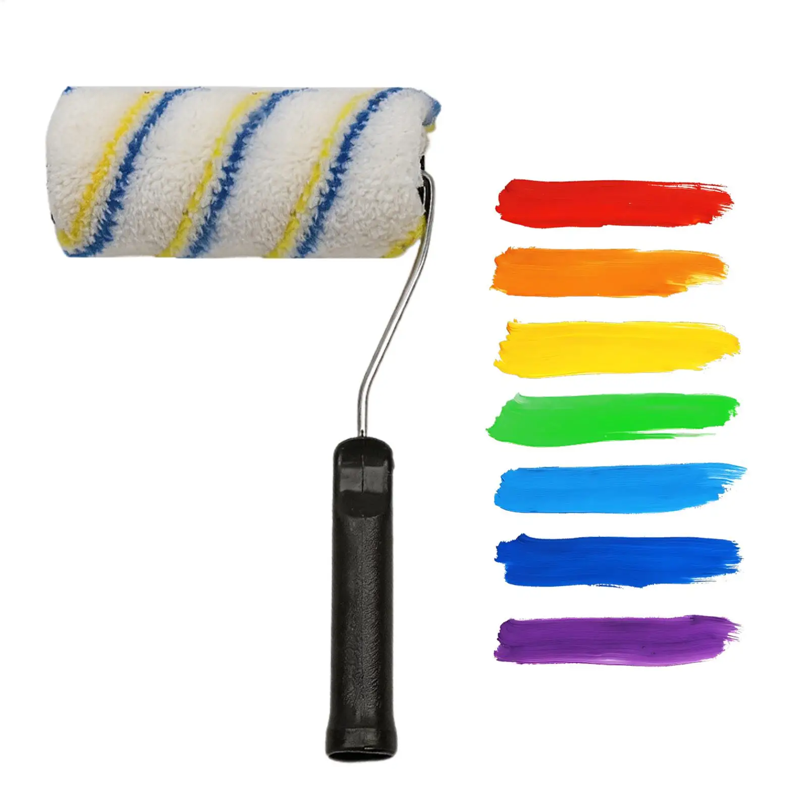 Paint Roller Brush House Renovation Tool Wall Painting Roller for Interior & Exterior, Cabinets Doors Fences Decks Crafts
