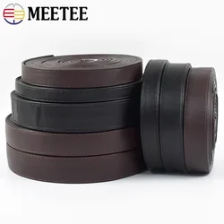 5/10M Meetee 10-30mm PU Cordoncini in pelle Tessitura Borsa Cinghia Indumento Collana Decorazione Nastro Corda Accessori per cucire fai da te