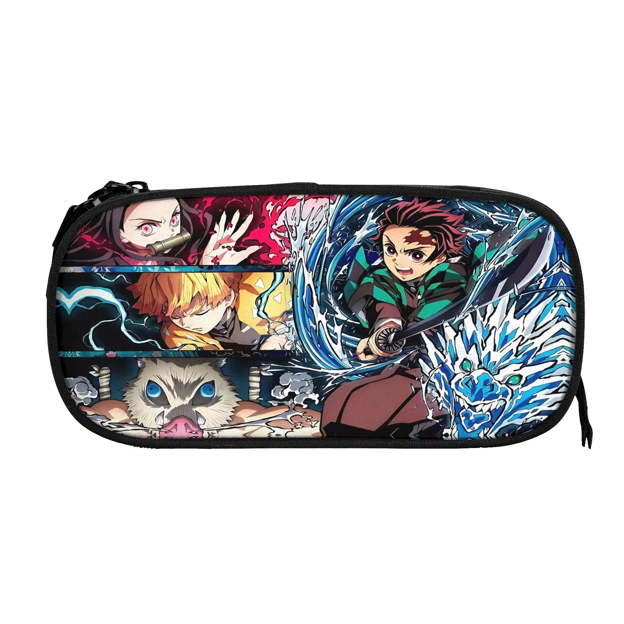 Custom Demon Slayer Large Capacity Bags for Child  School Pencil Bag for Boys Gilrs Kids