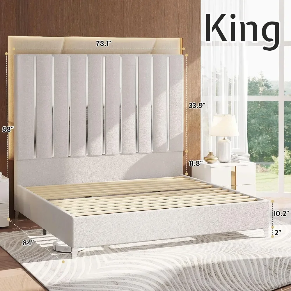 King Bed Frame, 58