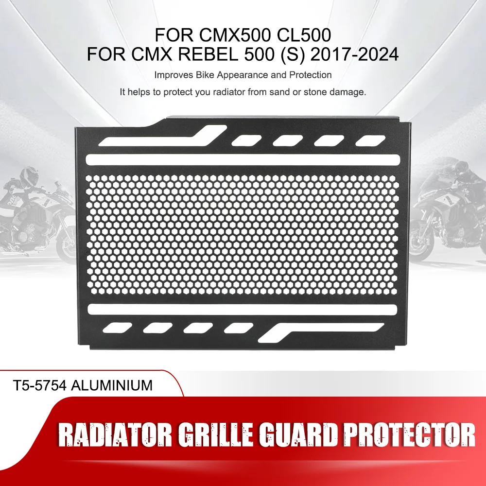 

CMX500 CL500 2022 2023 Radiator Grille Guard Cover Protection Water tank guard For Honda CMX Rebel 500 (S) CL 500 2017-2024