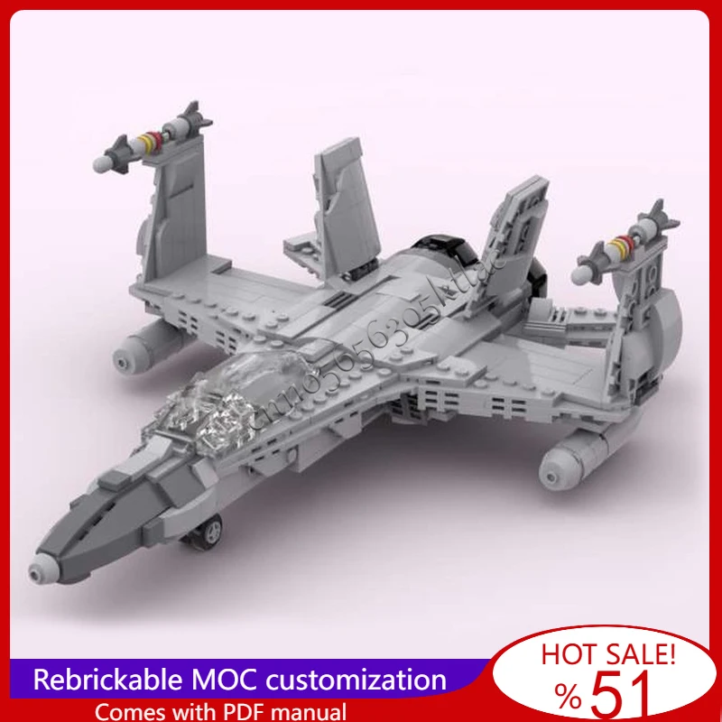 466 peças f A-18 modelo de jato de combate moc blocos de construção tijolos diy montagem criativa brinquedos para crianças surpresa presentes de natal