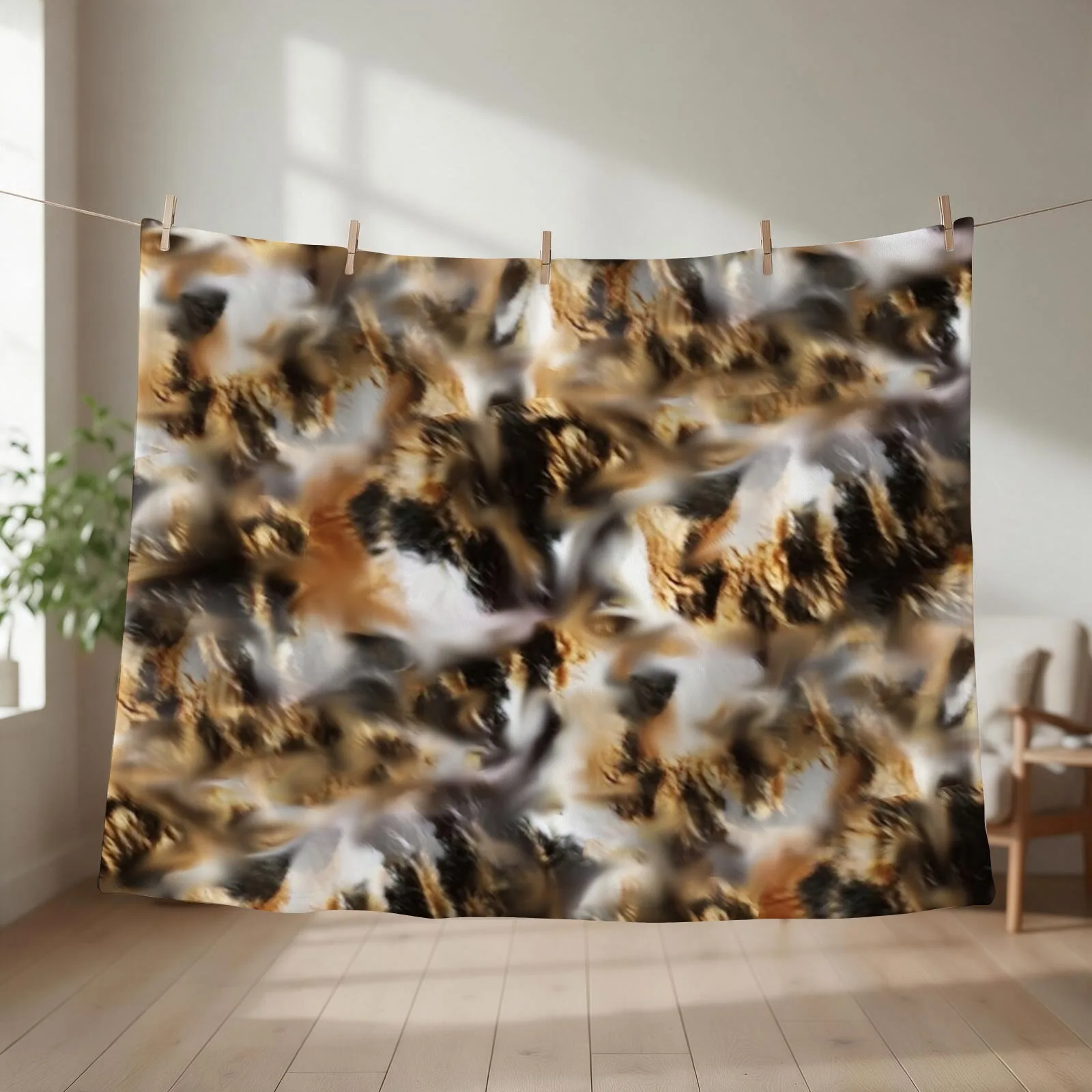 New Cosmic Calico Cat Art - Meow! Throw Blanket Soft Plaid Hair Quilt christmas decoration Blankets