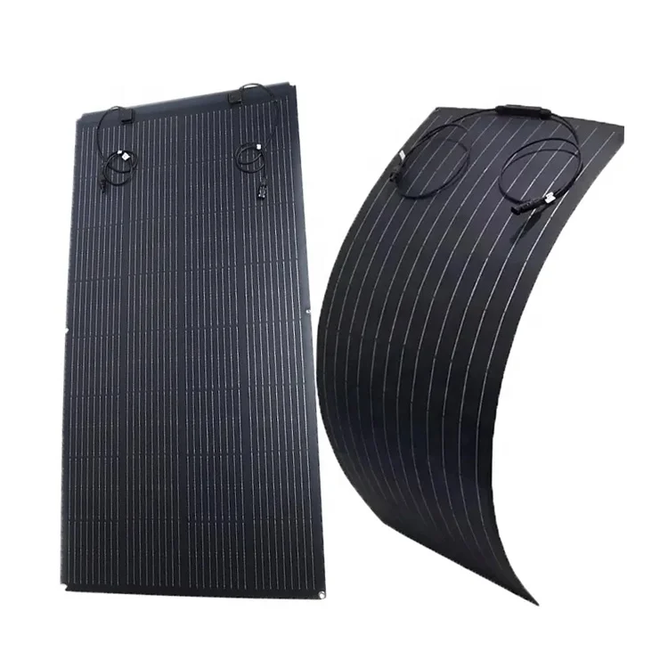 Flexible smart portable solar panels For 12v 100w 200w black pv solar panel mounting system with battery