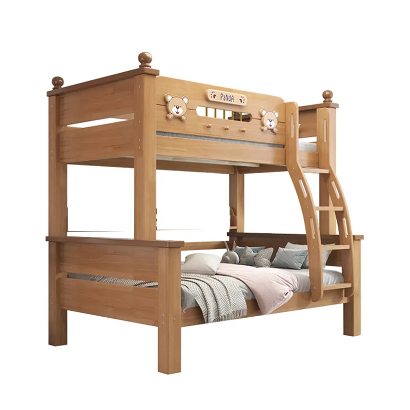 

Upper and lower bunks, all solid wood beds, two floors for mothers, two floors