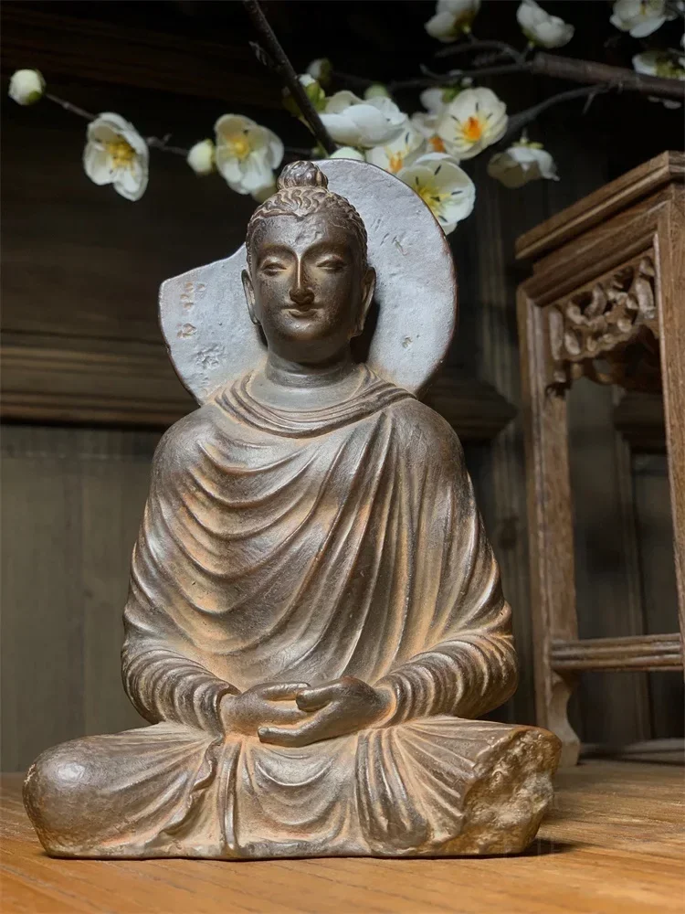 

Gandhara-Meditation sitzt wie humanist ische Lehr-Exemplare, schadie Haus, Teehaus, Club, Hotel, Zen-Dekoration