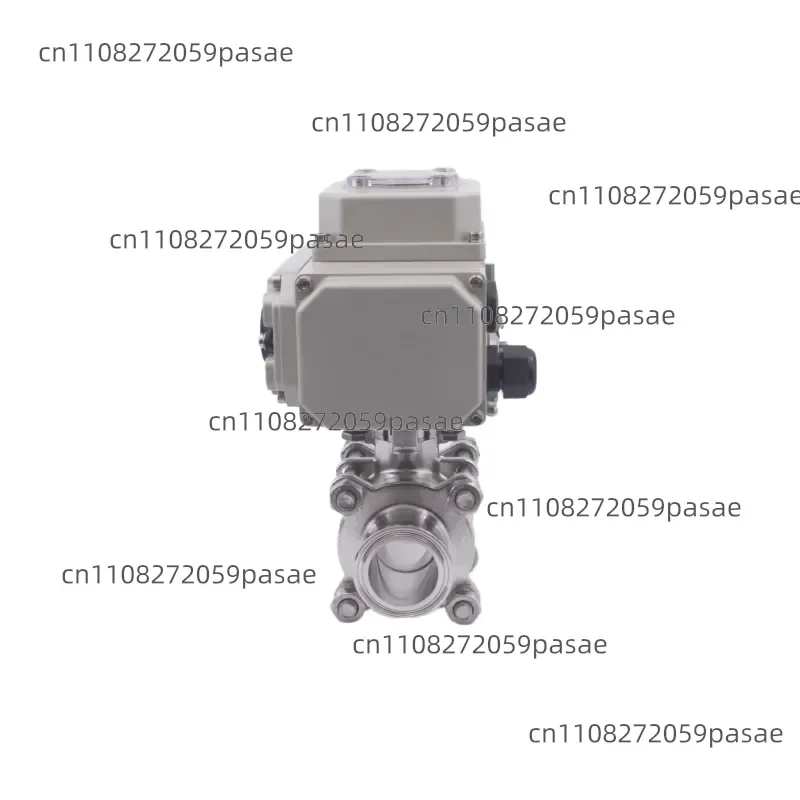 Stainless Steel 304 Sanitary Ball Valve Electric Actuator 2-way Ring Clamping Quick Installation Gas Water Oil