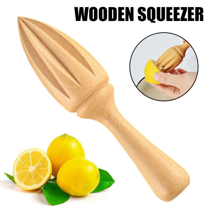 Orange Manual Lemon Juicer Mini Fruit Juicers Wooden Lemons Squeezer Portable Hand Squeezers Press Citrus Juice Kitchen Tool