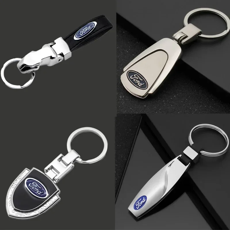 Car Keyring Keychain for Ford Transit Ranger Focus Mondeo Kuga Edge Escape Fiesta Fusion Explorer Raptor Roush Key Chain Logo