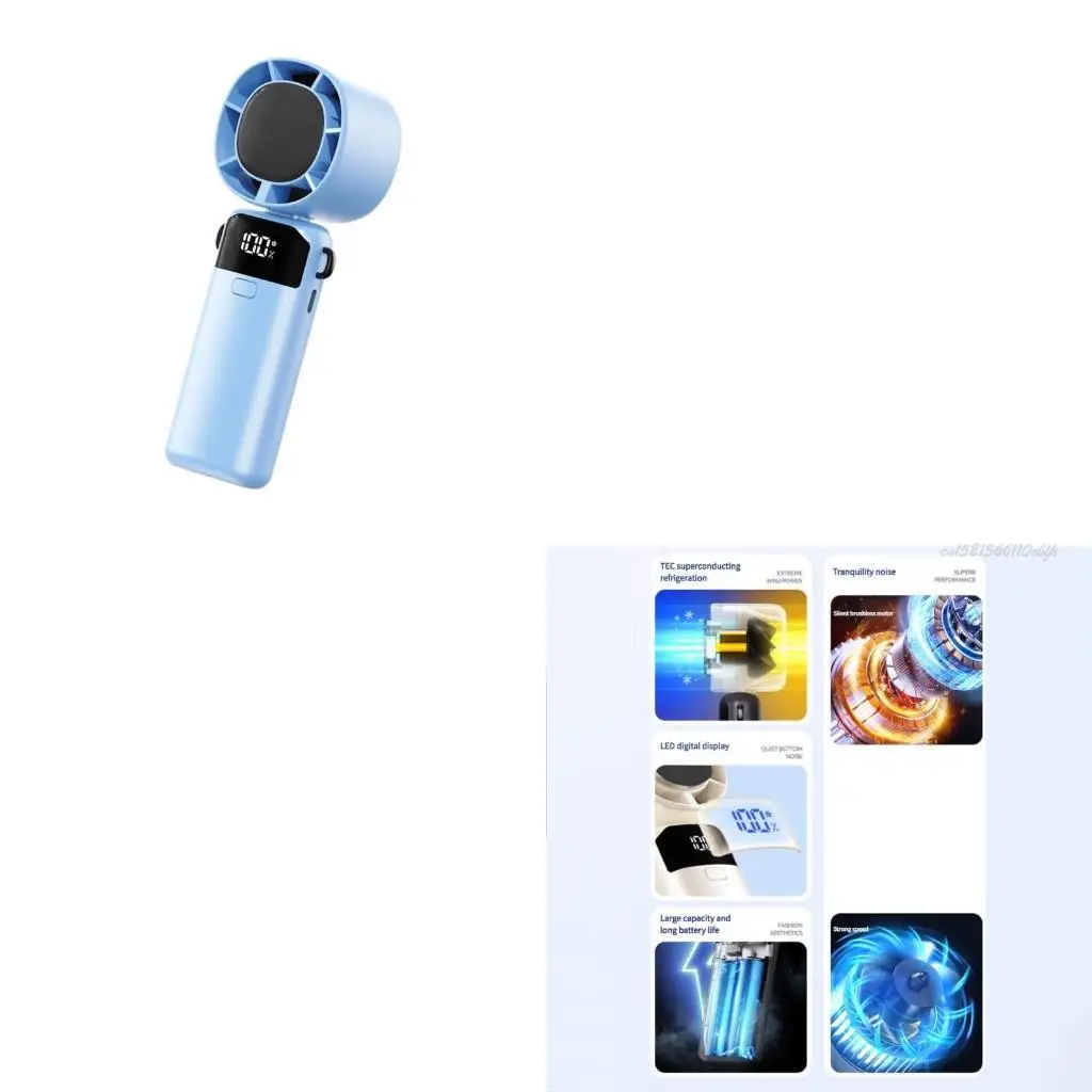 

27rb портативный мини-вентилятор мощный портативный вентилятор с холодным сжатием 0-100 Скорость USB C C