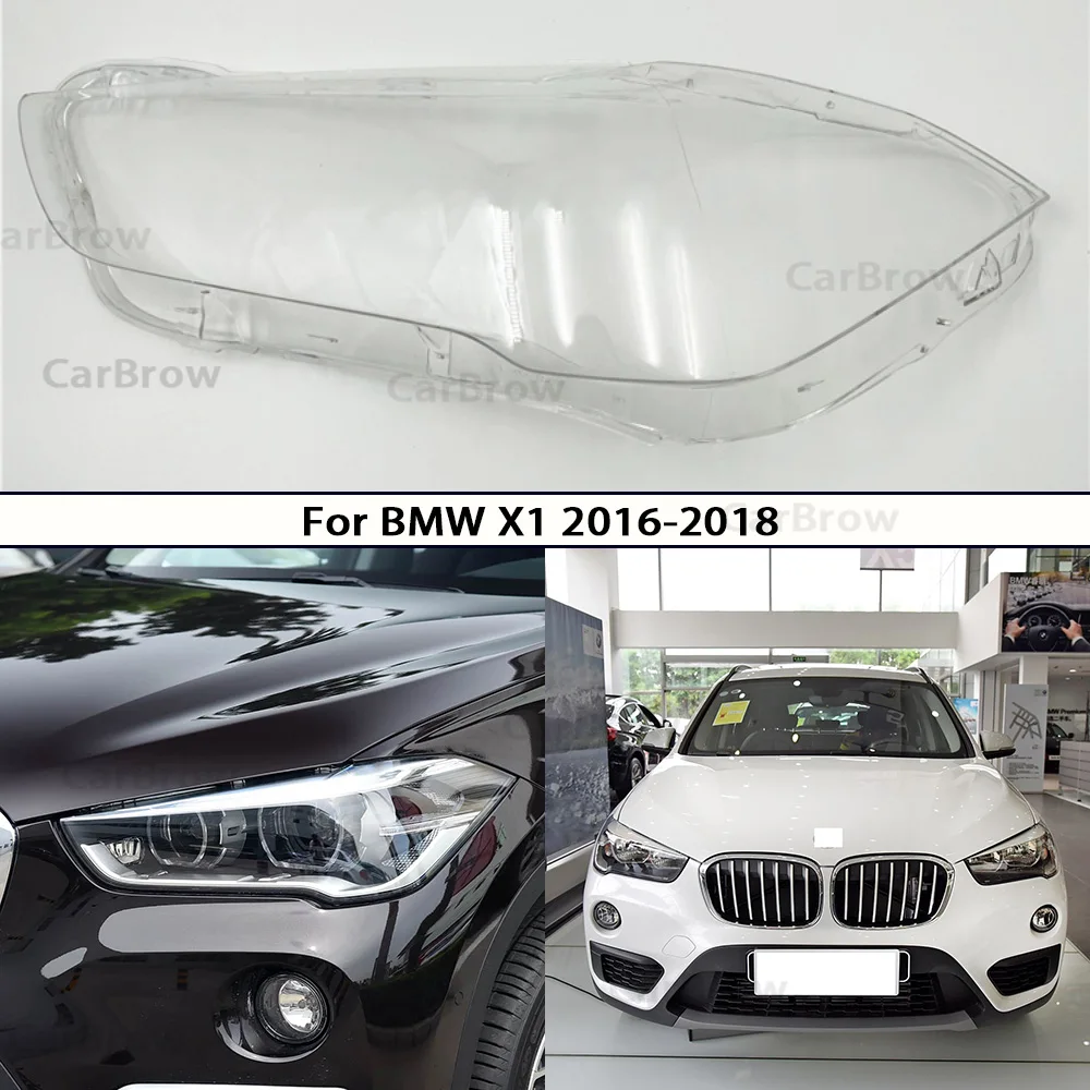 

Headlamp Shell Plexiglass Replace Original Lampshade For BMW X1 2016 2017 2018 Headlights Cover Transparent Lamp Shade