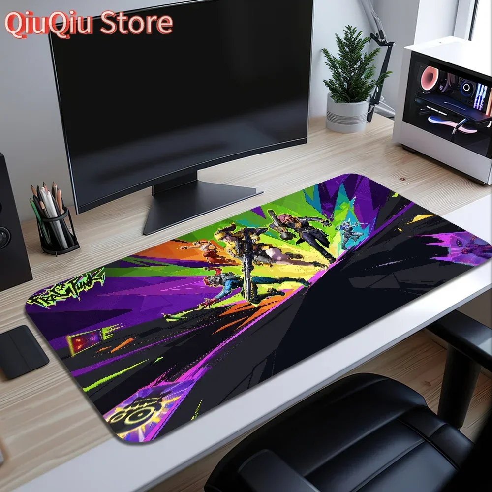 

F-FragPunk Black Funny Mouse Pad Desk Mat Large Non-slip Anti-fray Keyboard Ergonomic Office Rubber PC Home Custom