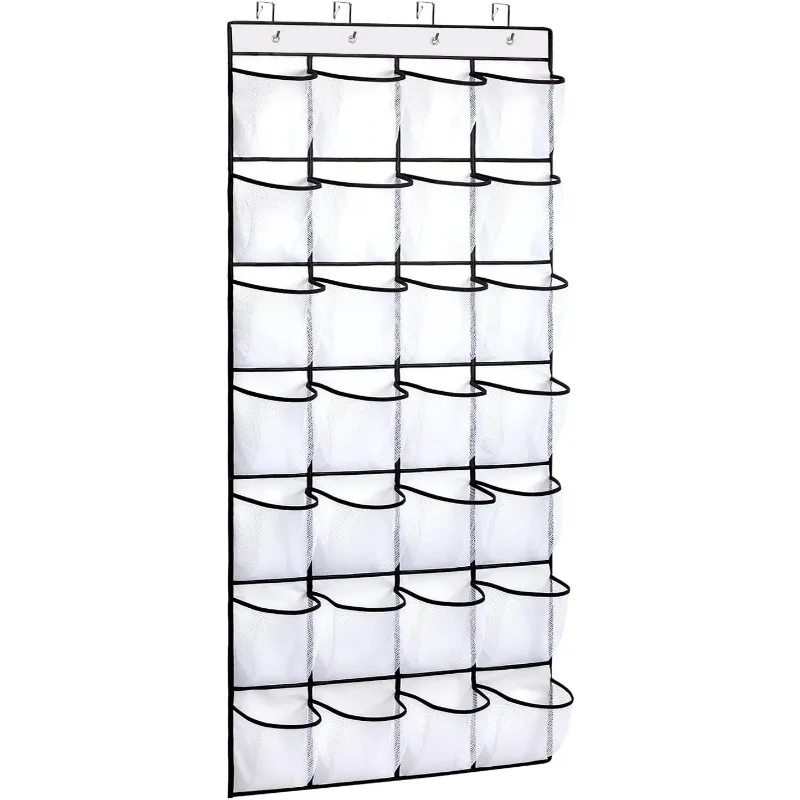 

REGELETO 28 Большой карман над дверью Органайзер для обуви, Подвесная полка для обуви для двери Держатель для обуви большой емкости с 4 я