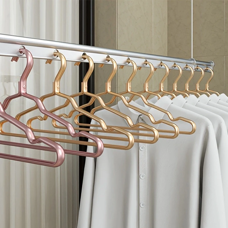 Clothes Hangers Metal, Smooth Surface Shirt Dress Hanger, Durable Heavy Duty Coat Hangers, Standard Hangers for Jacket Trouser
