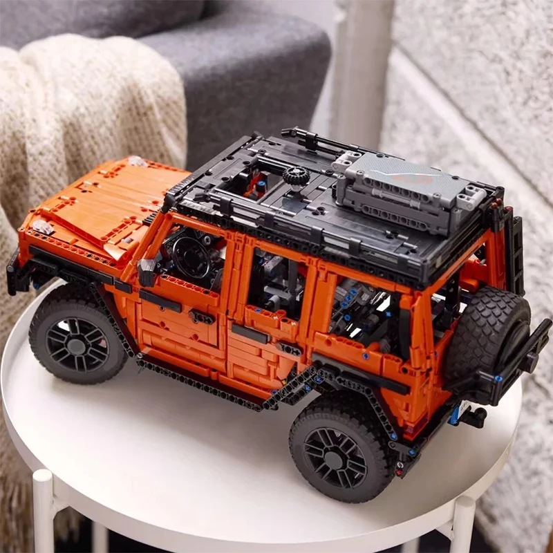 Techniczny model samochodu terenowego G500, 2891 elementów, klocki konstrukcyjne, ciężarówka, pojazd terenowy, zabawka do składania, prezent dla dziecka, chłopca, dorosłego.