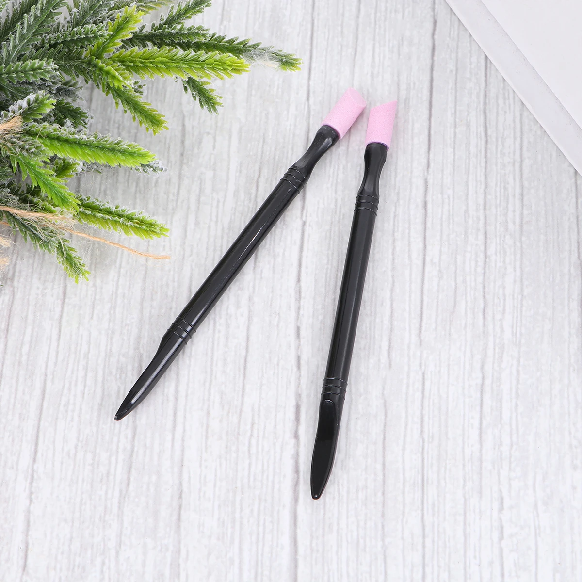 

6pcs Carving Rod Push Cuticle Stick Pen Nail Scrub Sanding File Buffer Files for Women Premium Material Durable Practical Salon