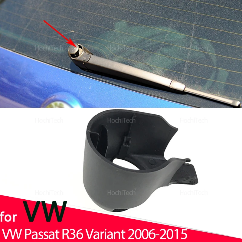 Windshield Windscreen Rear Wiper Washer Arm Blade Cover Cap Nut for Volkswagen VW Passat R36 Variant 2006-2015 6Q6955435B