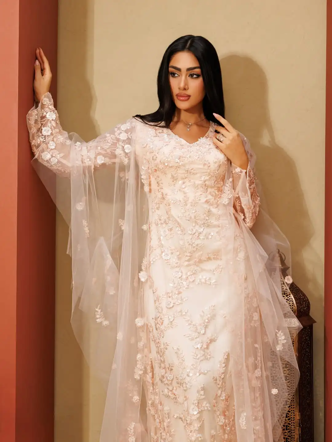 Customized Jersey Applique Engagement A-line V-neck Bespoke Occasion Gown Midi Dresses Modern Style Sizes Available High quality
