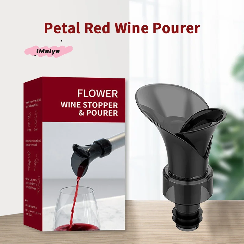 

Диспенсер для вина в форме лепестка, вакуумная пробка для хранения красного вина, быстрый диспенсер для хранения свежести 2-в-1