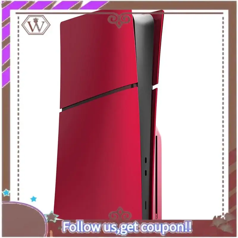 ABBG-Shell Replacement Faceplate Cover Plate Hard Plastic For Playstation 5 Slim For PS5 Console Disc Version B