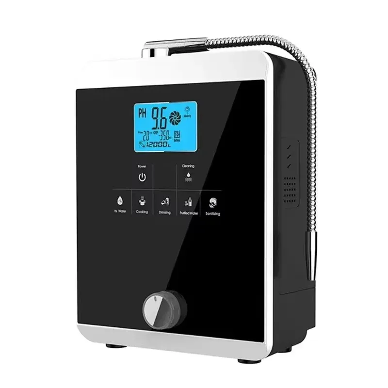 

Premium Water Ionizer, Hydrogen Water Generator, pH 3-11.0, Acid Alkaline Water Filter, ORP-800, 11 Plates, Automatic Cleaning T