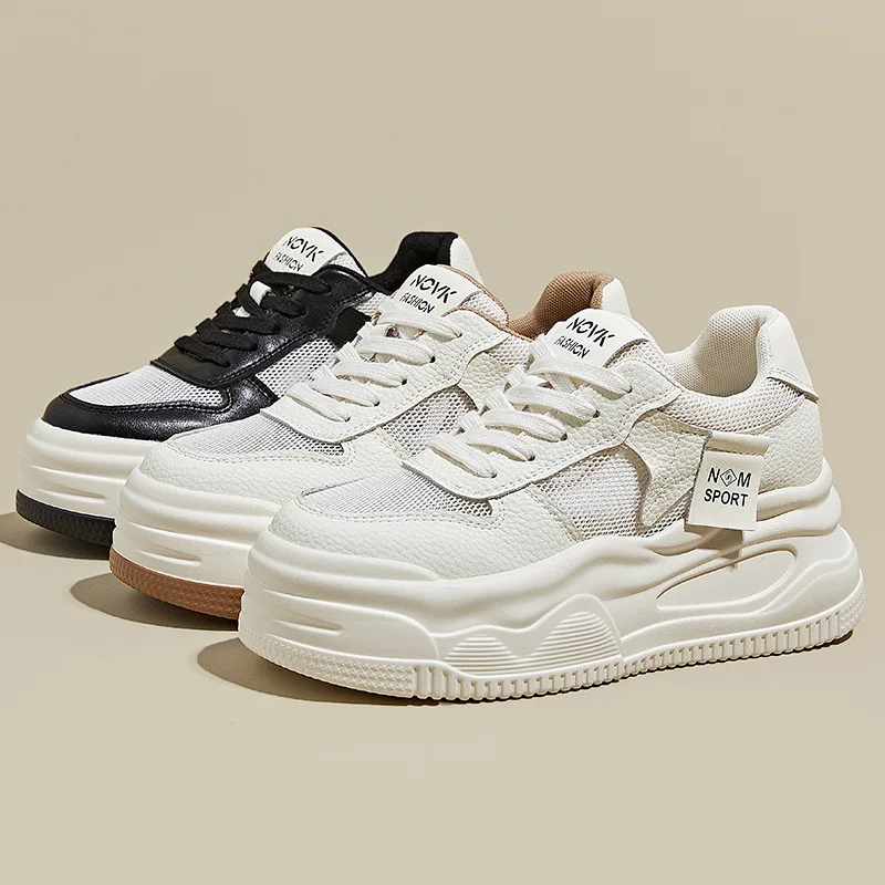 

Женские спортивные кроссовки Dad's Shoes 2026 весна-лето, сетчатые, на толстой подошве, увеличивающие рост, для бега