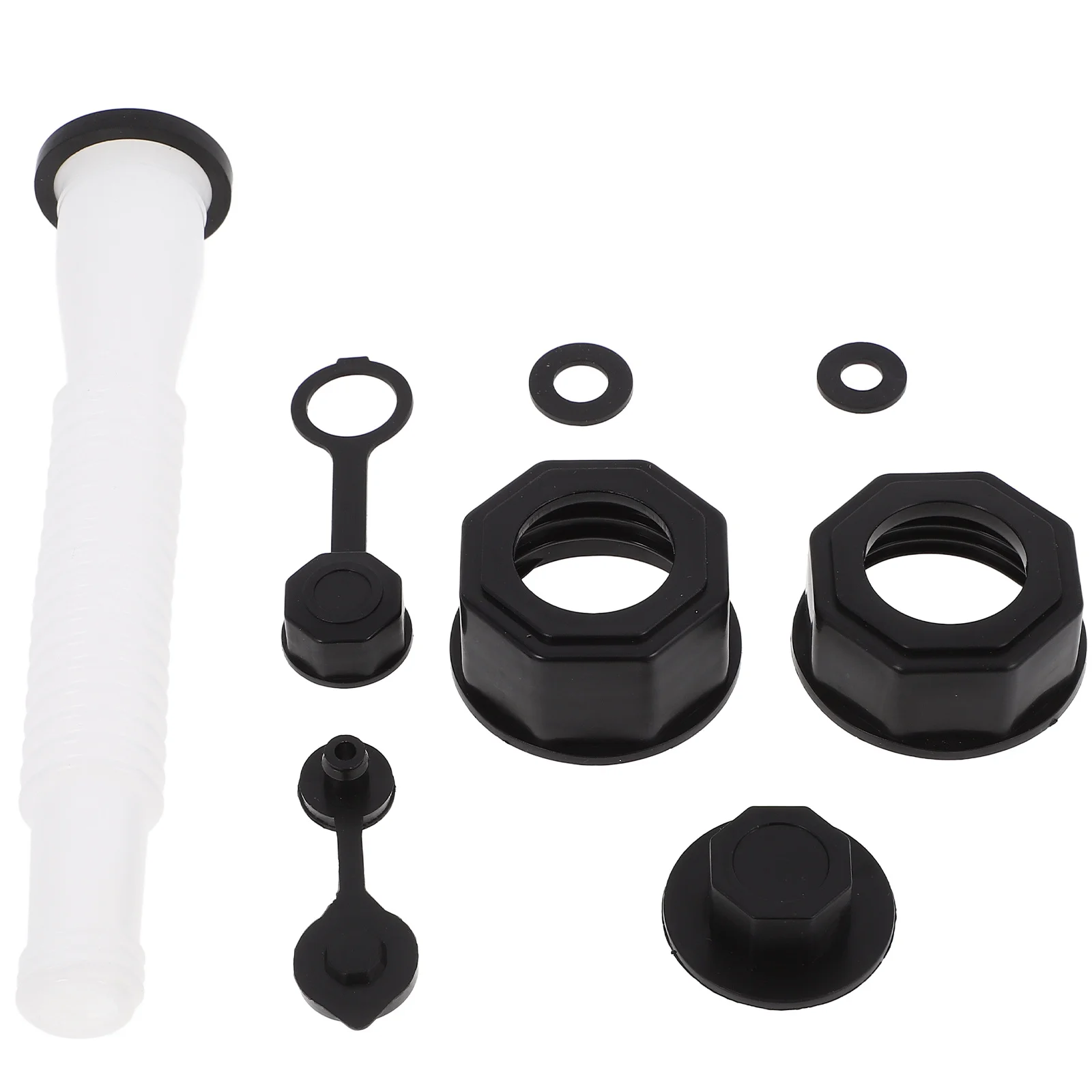 

1Set Gas Can Spout Replacement Fuel Tank Nozzle Kit Pe Material Flexible Leak Proof Gas Transfer Adapter for Camping Stove