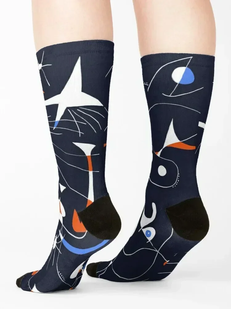 Joan Mirò #6 Socks warm winter heated moving stockings sheer Socks Male Women's