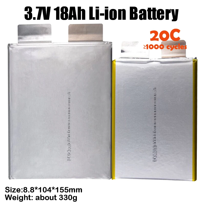Rechargeable 3.7V 18h Lipolymer battery cell for DIY 12V 24V 36V  48V 60V 72V Trolling Motor Fishing Boat Scooter Battery Pack