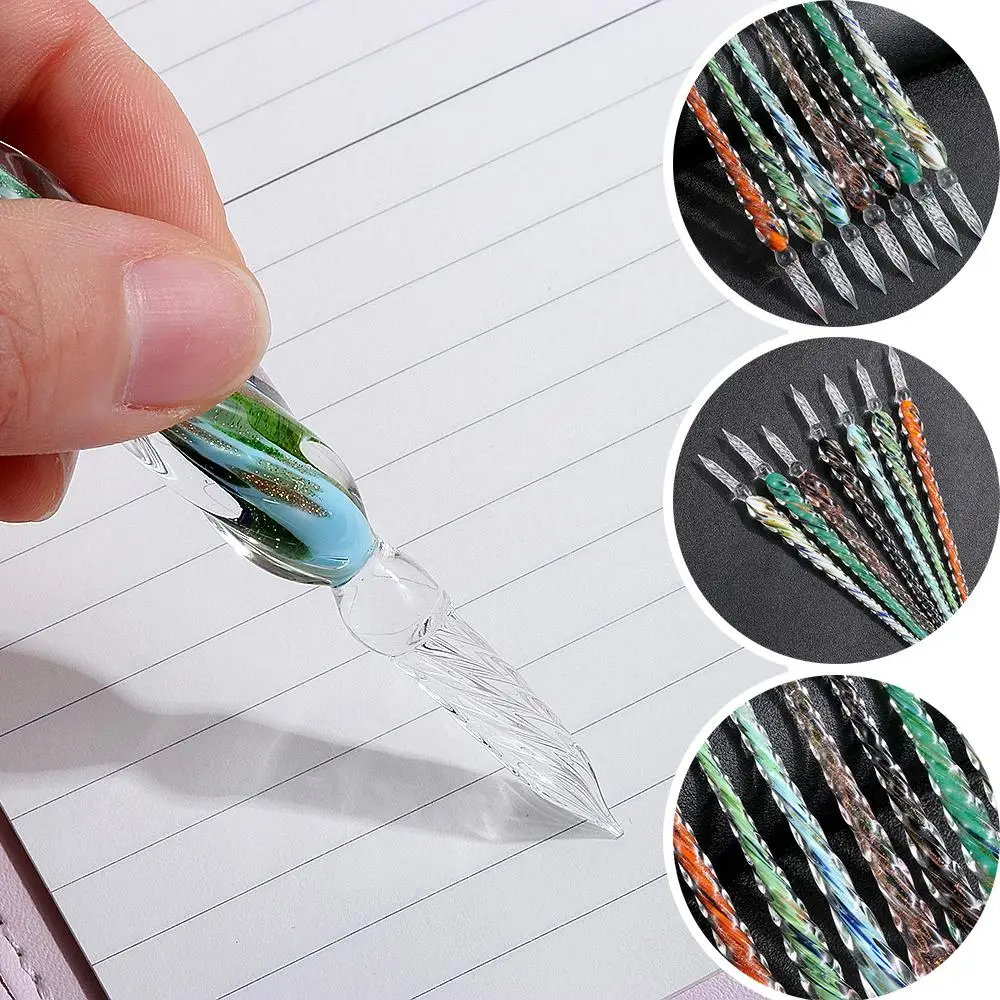 

Writing Dipping Gift Signature Dip Pen Glass Drip Fountain Pens Filling Ink