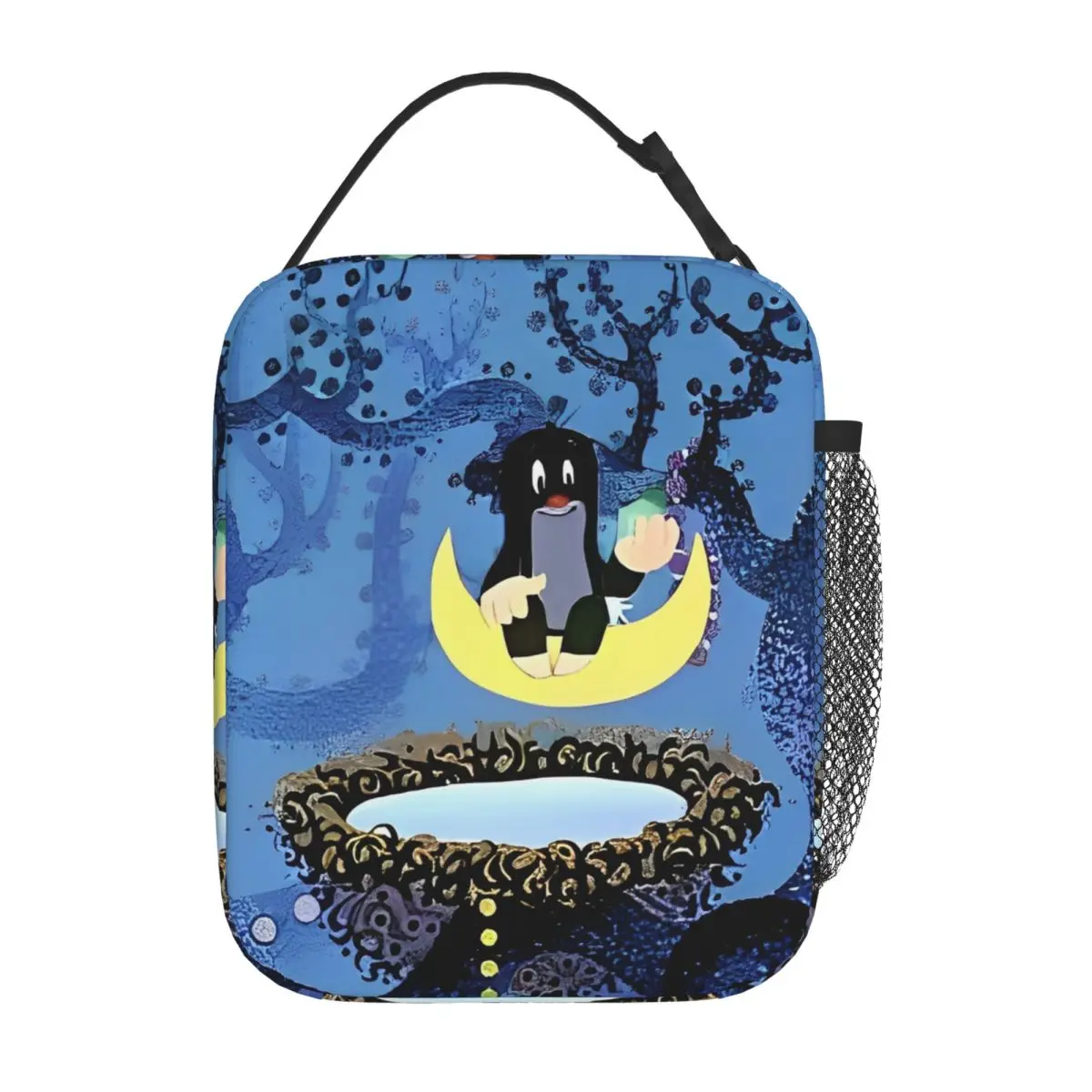 The Little Mole On The Moon Insulated Lunch Bag Thermal Bag Reusable Lunch Container Krtek Cartoon Leakproof Tote Lunch Box