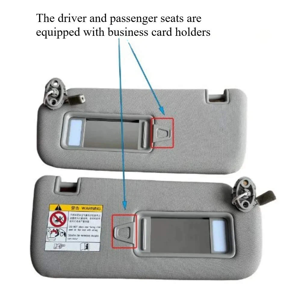 1pc for Geely Galaxy E5 Xingyue L Binyue Genuine Fabric Sun Visor with Vanity Mirror Equipped with A Business Card Holder