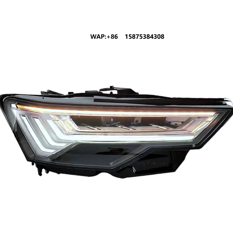 

For 19-23 A6l High-definition matrix Headlight Assembly C8 Low-profile Modification and High-profile Five-bar Headlights.