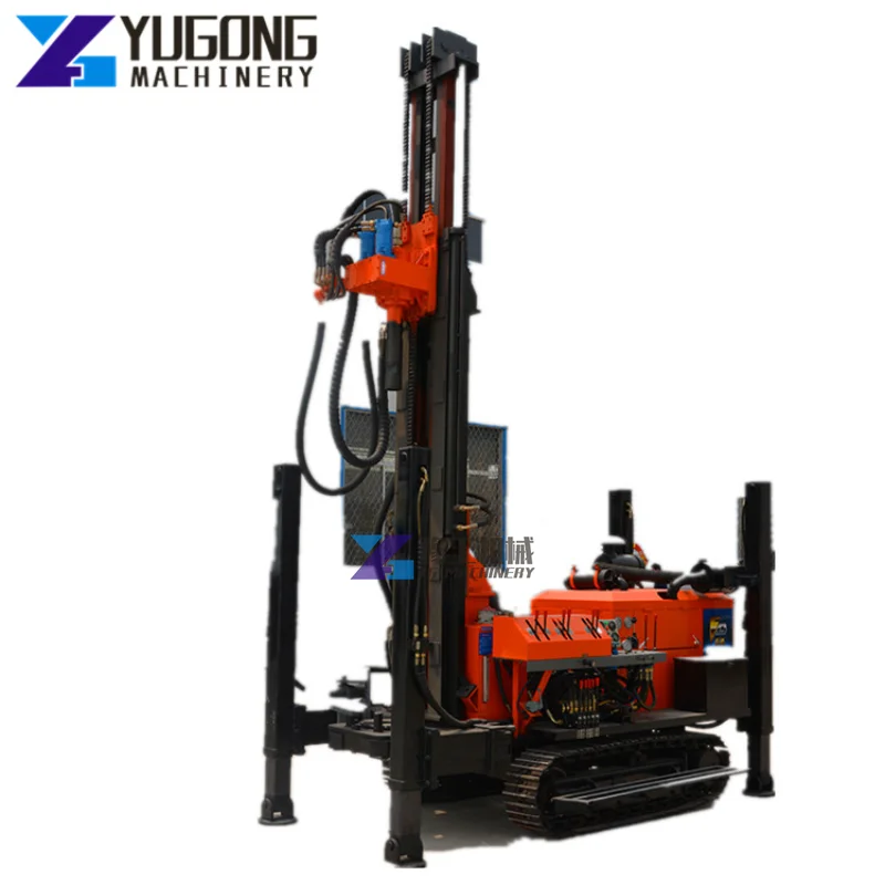 100m-500m Deep Diesel Hydraulic Portable Water Well Drilling Rig Drilling Machine Crawler Drill Equipment for Sale