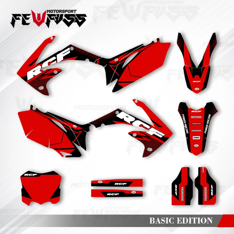 

Fewfuss графические наклейки наклейки мотоцикл фон на заказ для Honda CRF450 CRF450R 2009-2012 CRF250 CRF250R 2010-12 002