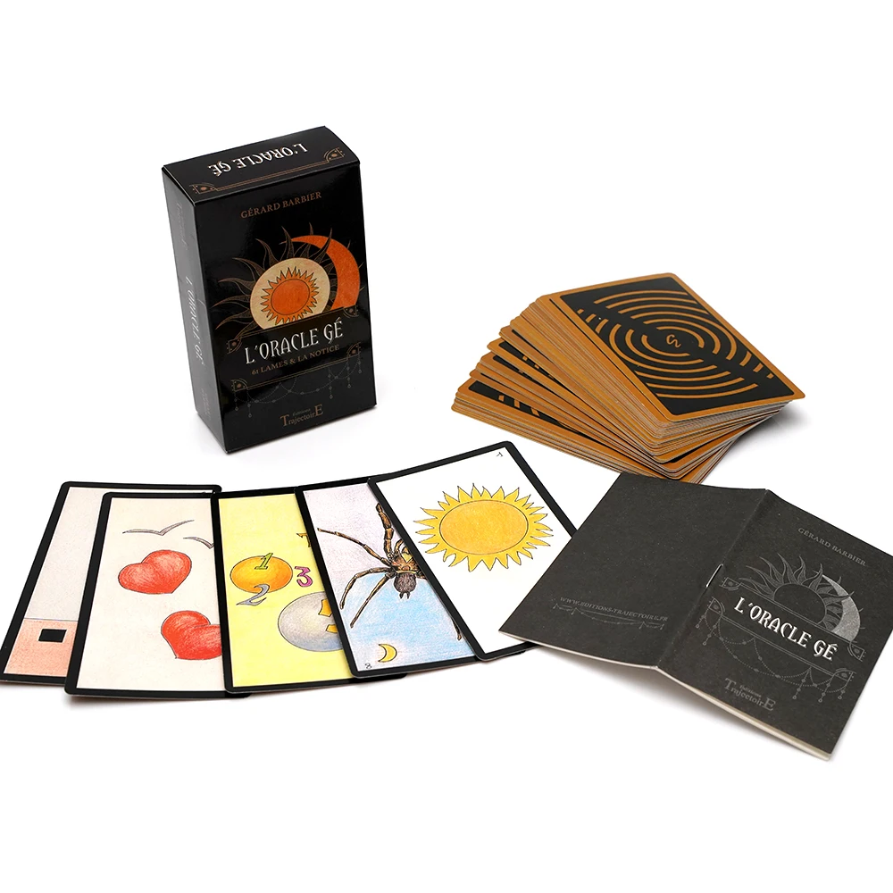 

L'Oracle Gé - 61 lames & la notice Cartes de tarot françaises Oracle divin Ce jeu divinatoire au graphisme simple et éloquent c