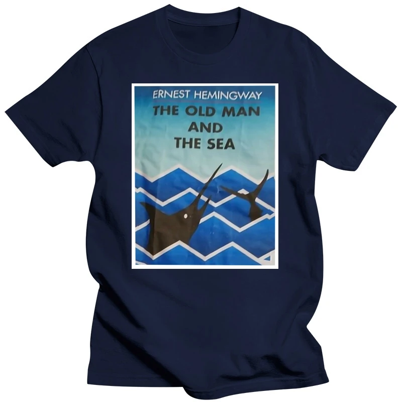 Ernest Hemingway The Old Man And The Sea Novel Adult Medium Gray Tshirt Tops New Unisex Funny Tee Shirt