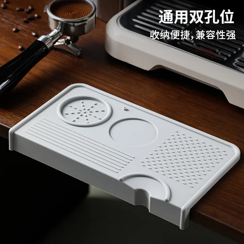 Silicone Barista Mat, Non-Slip Thick Coffee Tamper Pad for Countertop, Easy Clean Modern