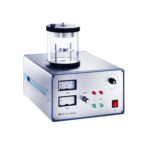 Laboratory Small size Ion sputter coater for Gold, platinum, chromium, silver, titanium, copper, nickel,  SEM sample preparation