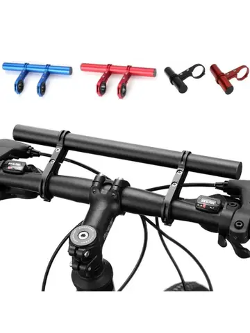 10/20/30cm Bicycle Handlebar Extended Bracket MTB Headlight Mount Extented Bar Road Mountain Bike Handlebar Extender Rack Parts