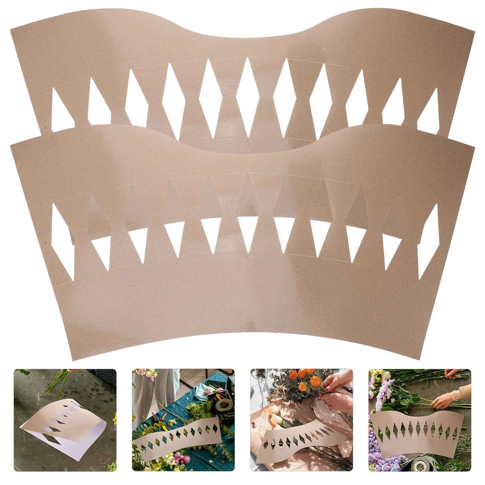 

10 Sheets Bouquet Base Sheet Flower Shaping Paper DIY Floral Holder for Romantic Wedding Party Event Decoration Accessories