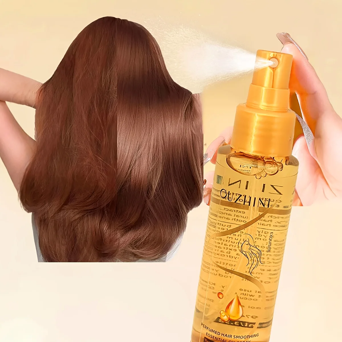 

Ароматный спрей с эфирным маслом для ухода за волосами, Ароматный кондиционер для волос, Эфирное масло для ухода за гладкими волосами, предотвращающее вьющиеся волосы, увлажняющее и питательное, Спрей с эфирным маслом для ухода за волосами с ароматом 100 