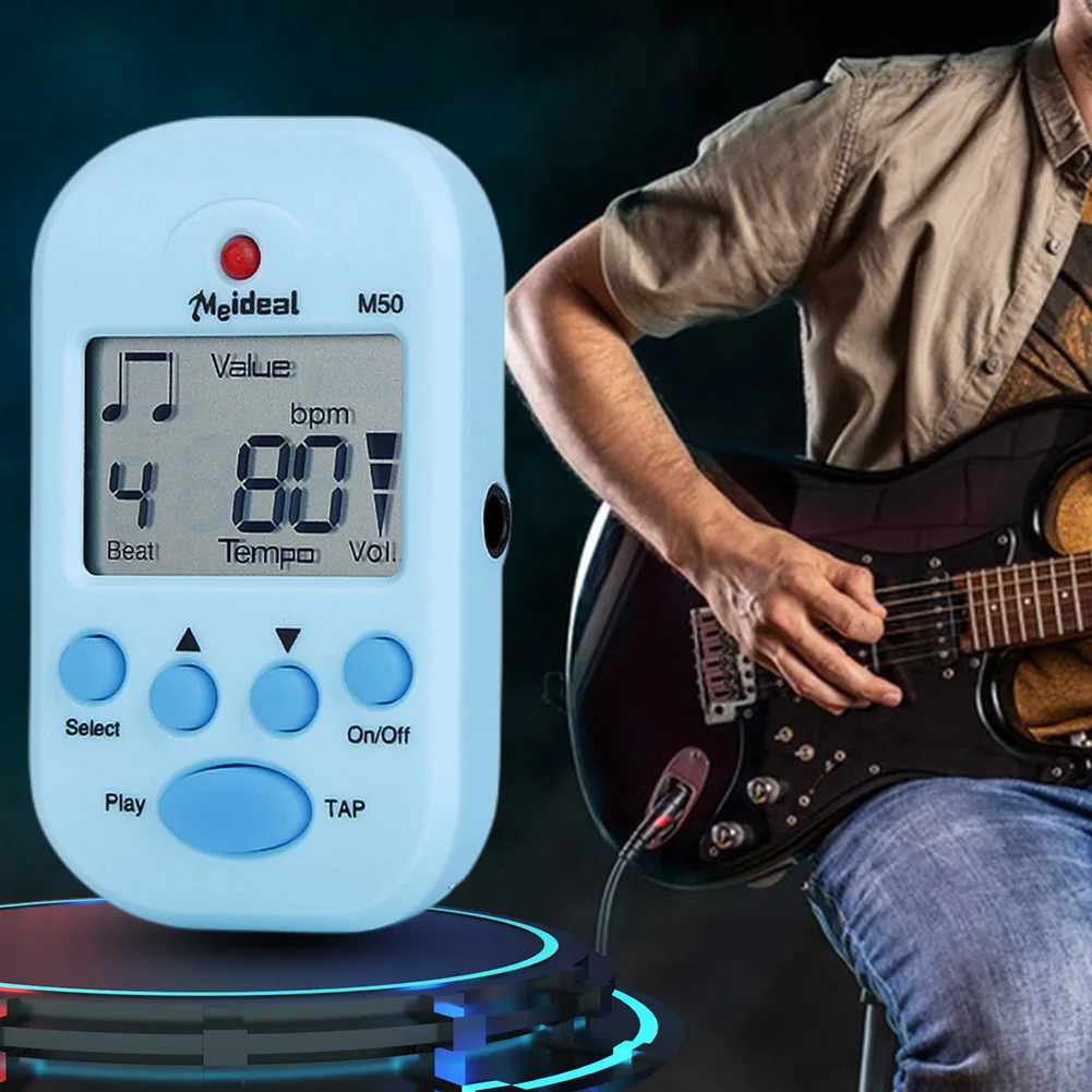 Electronic Metronome Clip on Tempo Metronome Portable Mini Metronome Digital Metronome for Piano Guitar Flute Drum