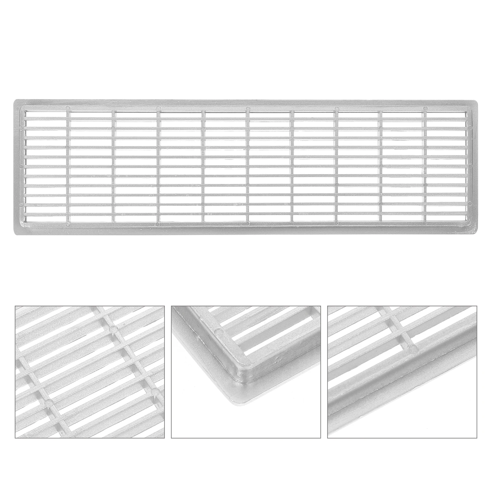 

6pcs Rectangular Vent Covers For Cabinet Wall Ceiling Airflow Ventilation Grille Moisture Proof Odor Proof Reusable Durable For