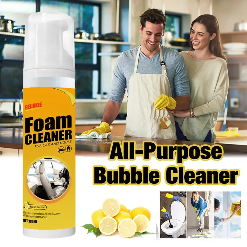 new 100ml Multi-purpose Foam Cleaner Cleaning Agent Automoive Car Interior Home Foam Cleaner Home Cleaning Foam Spray Cleaners